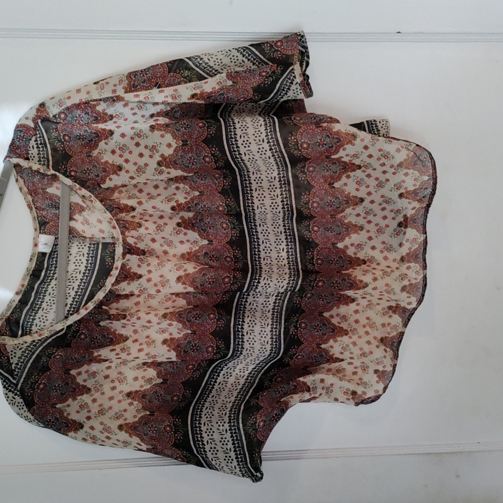 Pastley Print Blouse